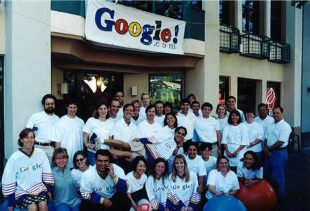Prima echipÄƒ Google Ã®n 1999