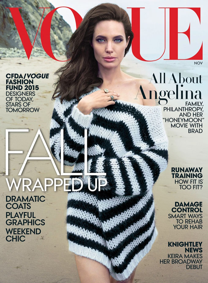 Angelina Jolie si familia ei in Vogue